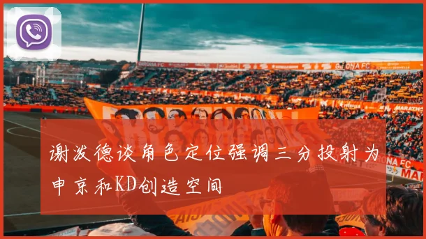 谢泼德谈角色定位强调三分投射为申京和KD创造空间